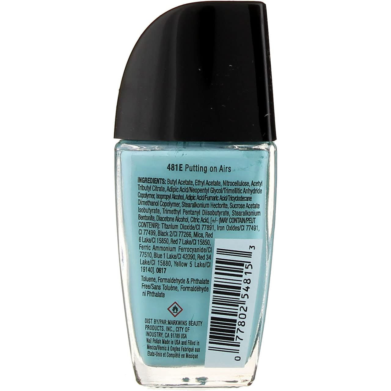 wet n wild Wild Shine Nail Polish, Teal Blue Be More Pacific, Nail Color Be  More Pacific 0.41 Fl Oz (Pack of 1)